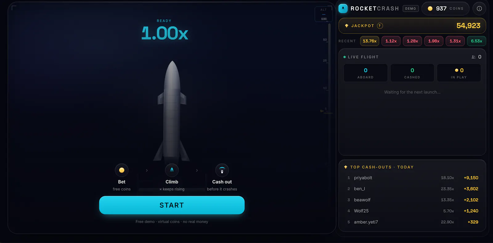 Rocket Crash screenshot 1