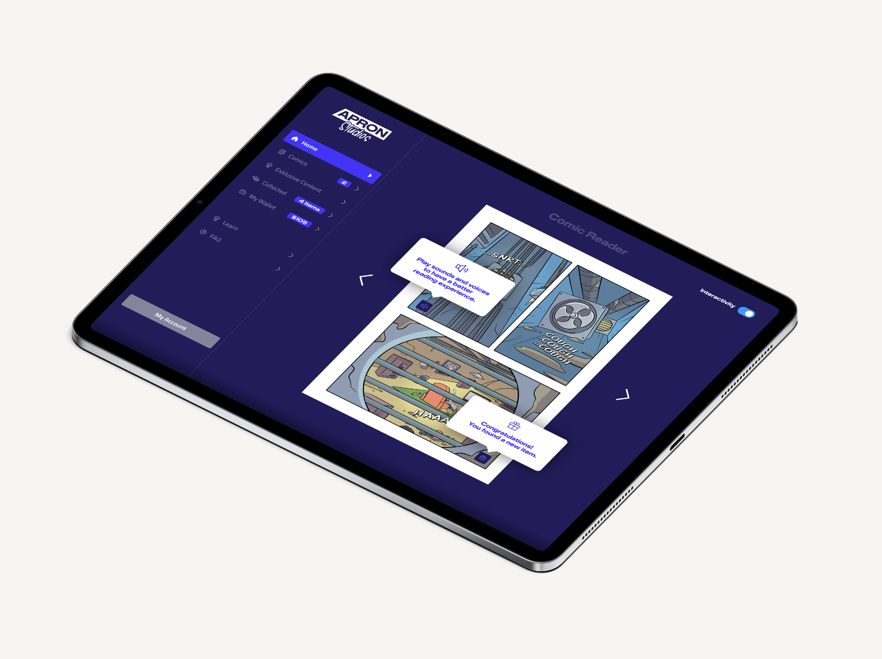 Interactive Comic Reader