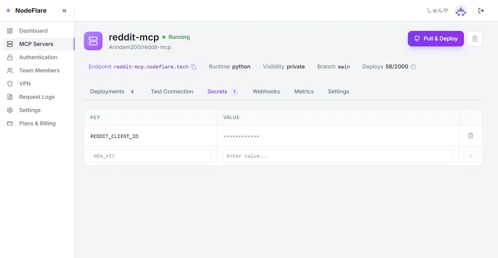 Nodeflare screenshot 5