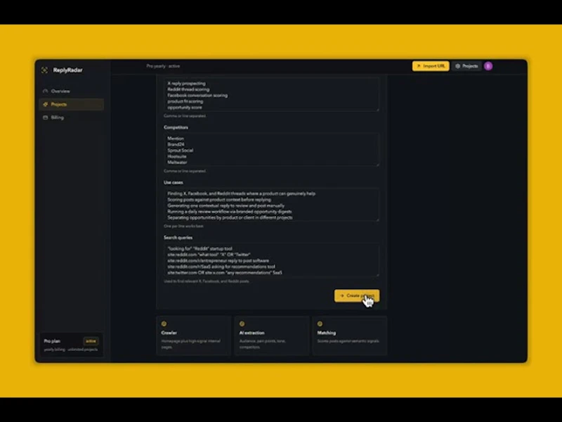 ReplyRadar screenshot 1 (video preview)