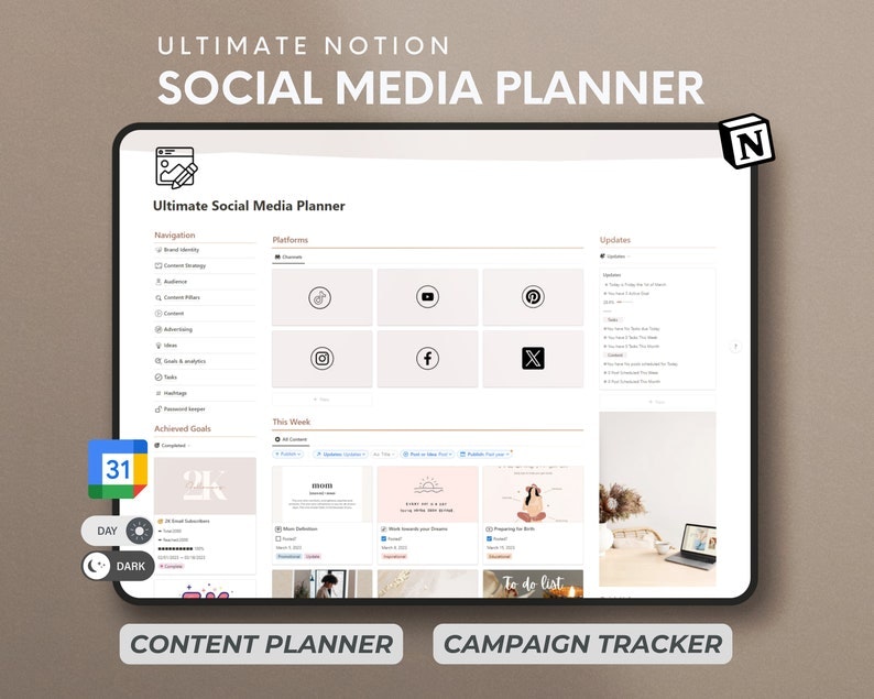 Notion Social Media Content Planner  logo