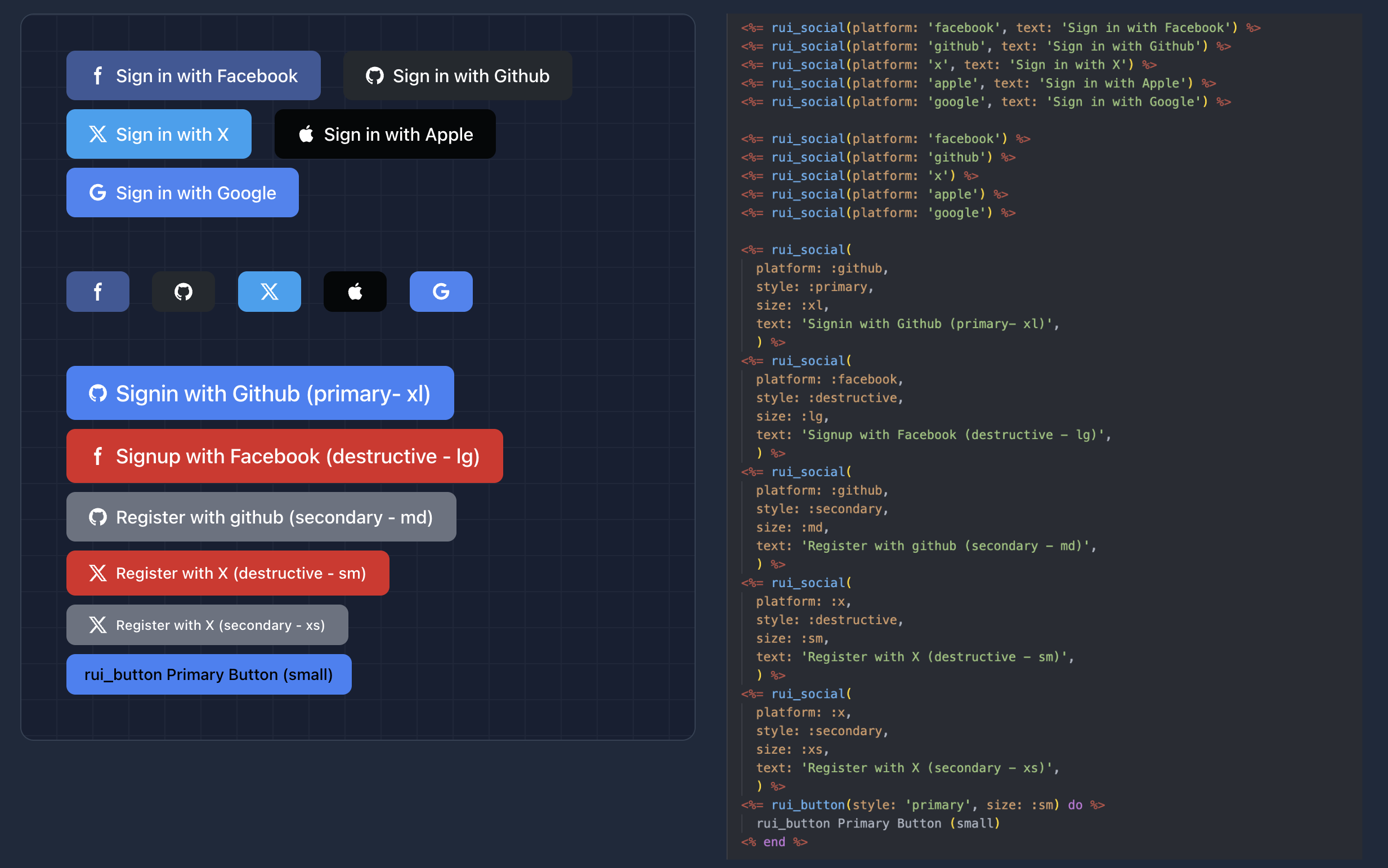 Mídia 3 de Kit de interface do usuário do Rapidrail para Rails - UI do RapidRail: otimize o desenvolvimento da interface do trilho do seu Rails