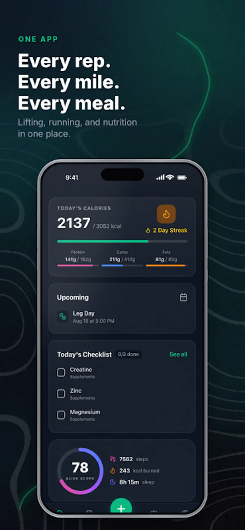 Glide - All in One Fitness screenshot 1