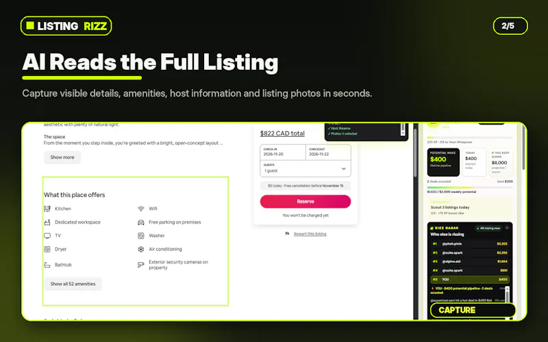 ListingRizz - AI Airbnb Hustle 2026 screenshot 9
