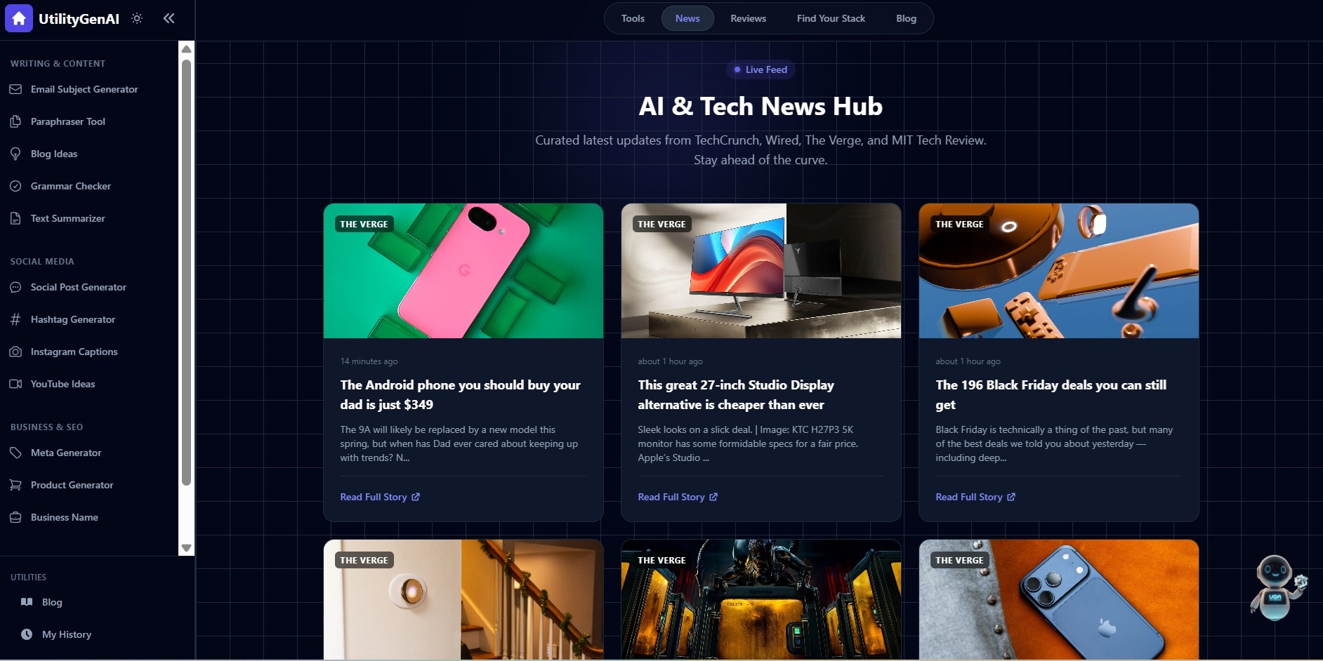 UtilityGenAI - Screenshot 5 showing product features and functionality