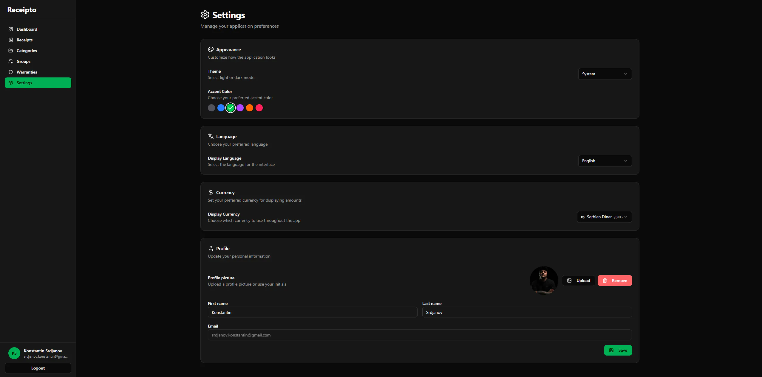 Receipto gallery image