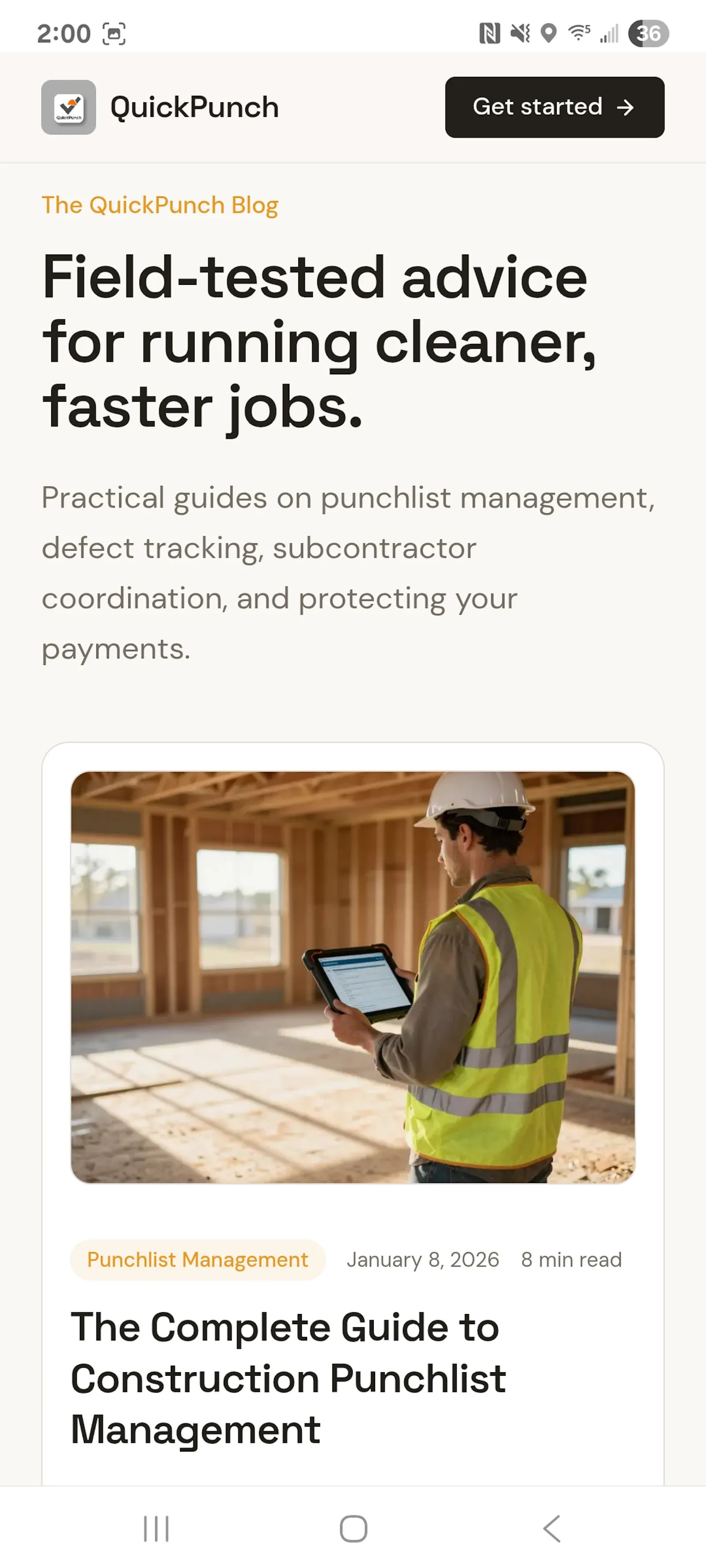 QuickPunch - contractor punchlist app screenshot 2