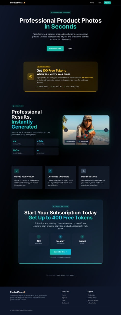 productaura - Main product screenshot demonstrating key features and user interface