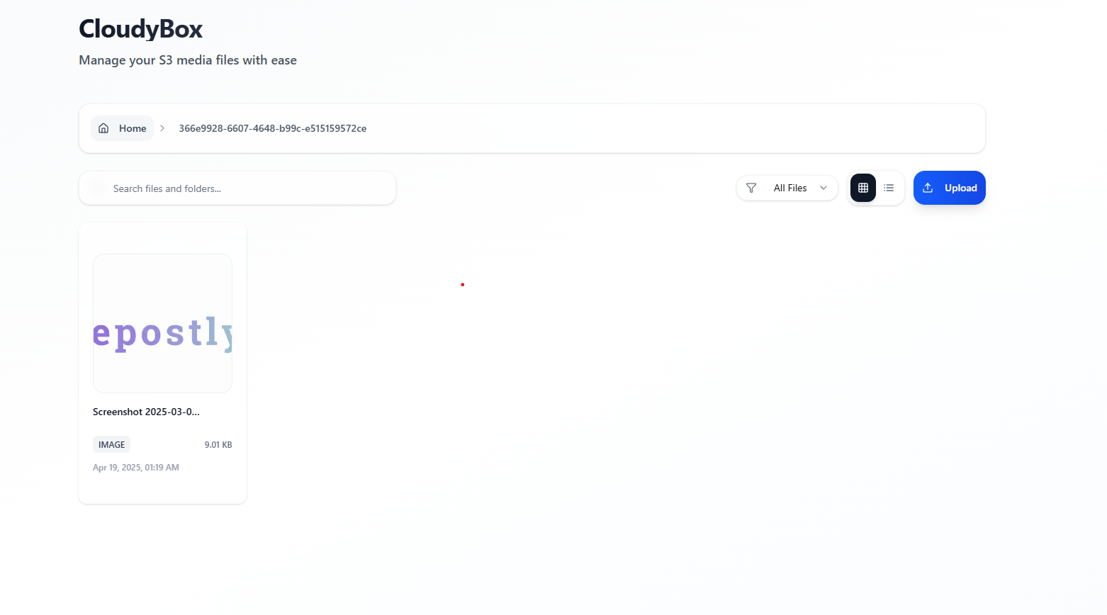 CloudyBox – Self-Hosted S3 Media Manager gallery image