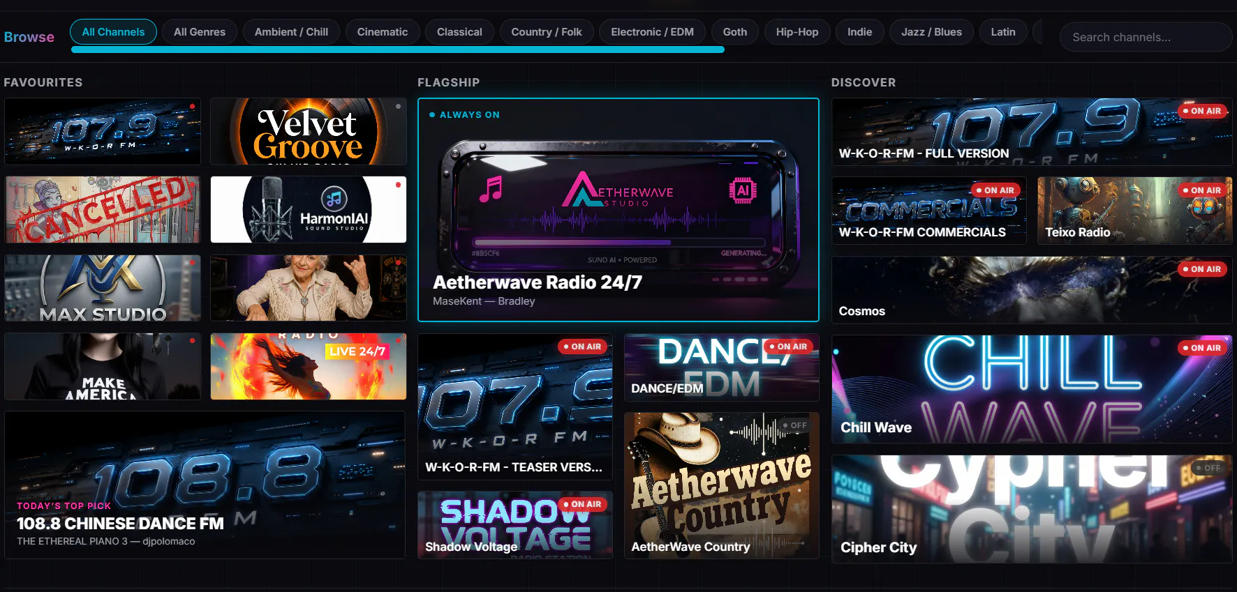 AetherWave Radio Network