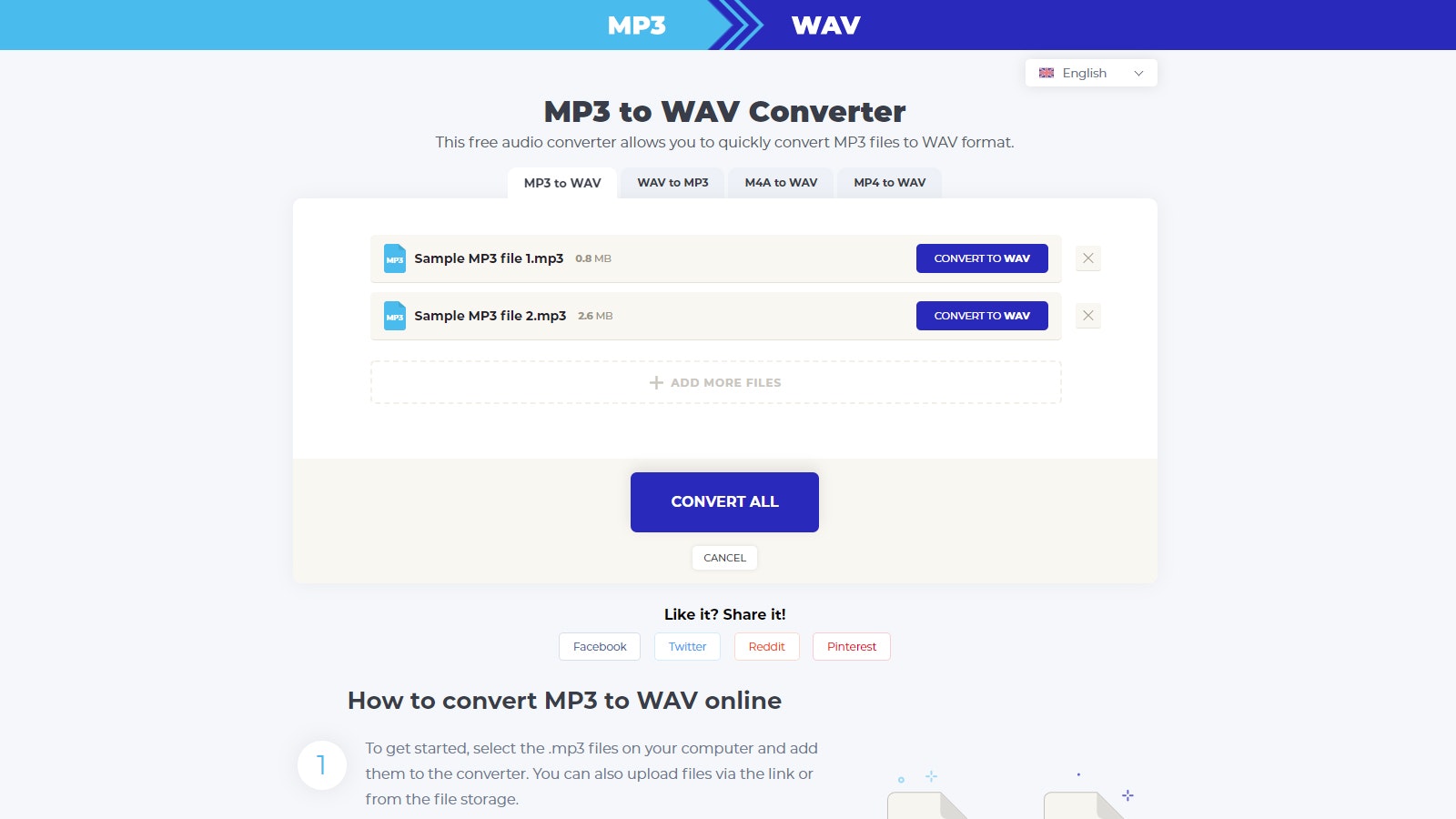 MP3 to WAV Converter gallery image