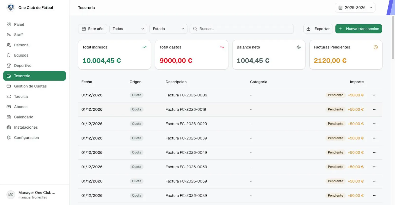 OneClub screenshot 3