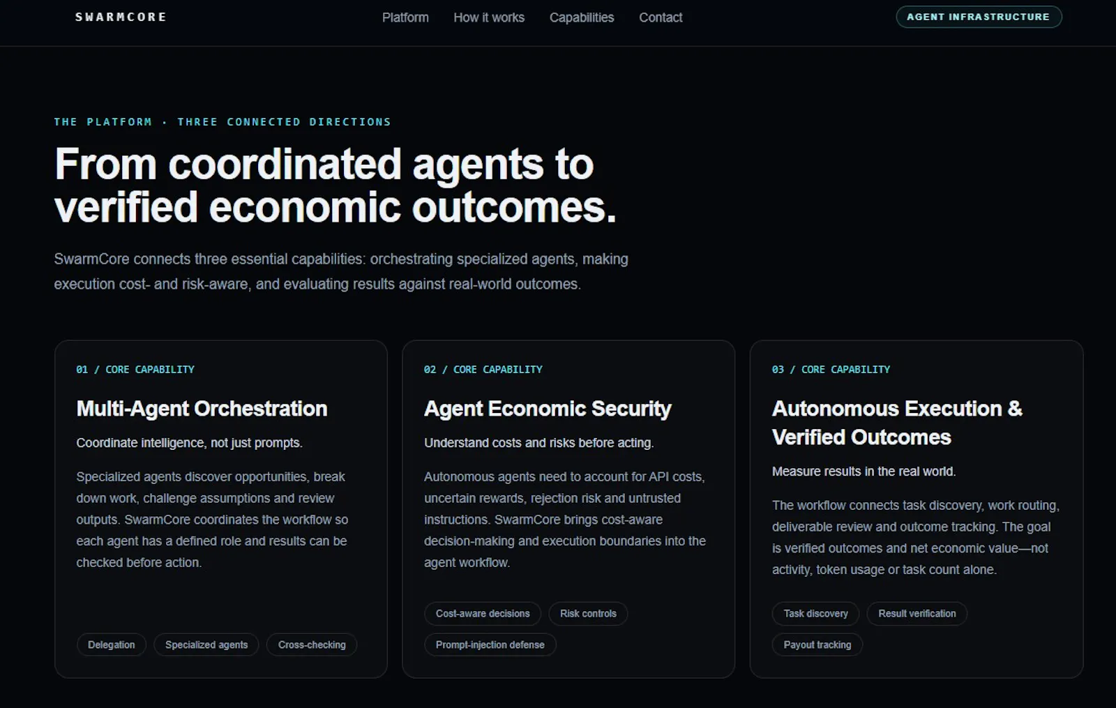 swarmcore electronics screenshot 2