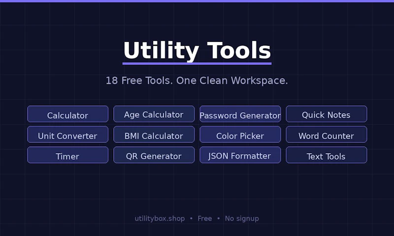 Utility Tools screenshot 1