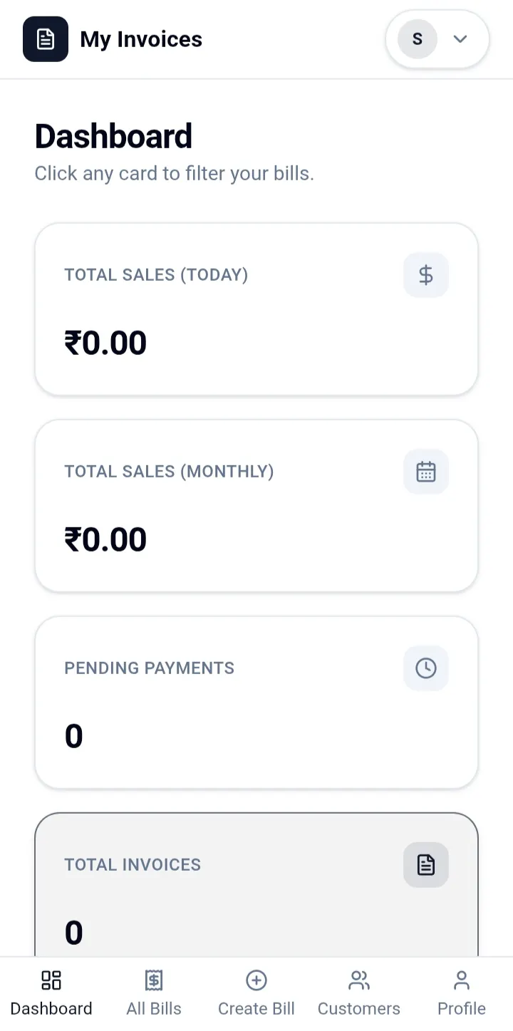 My Invoices — Simple invoicing app screenshot