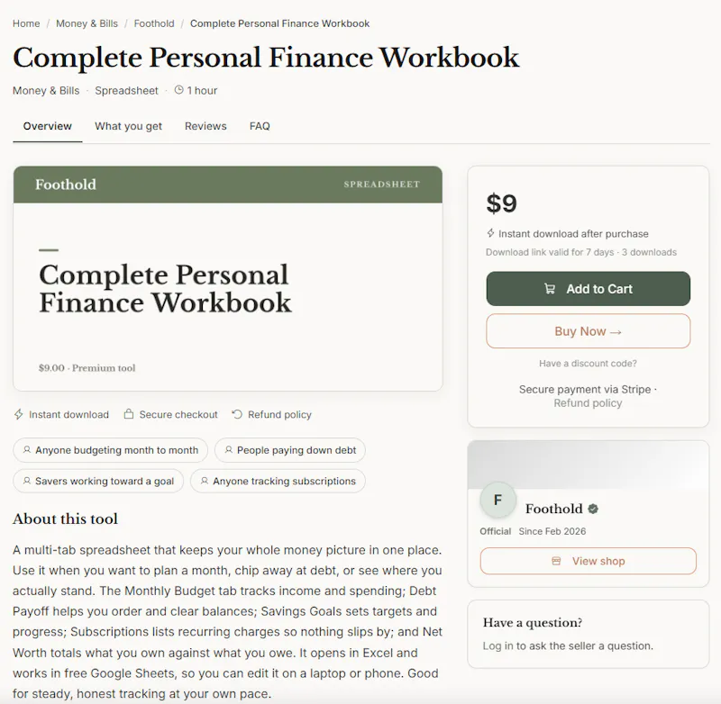 Foothold - Buy & Sell Digital Products screenshot 4