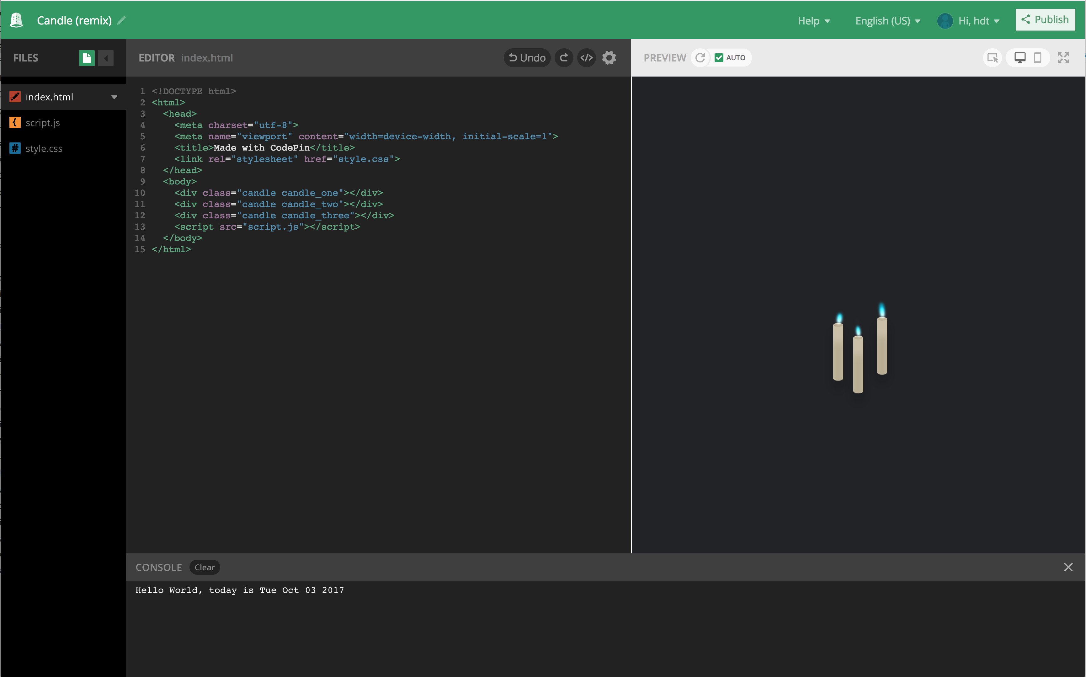 Codepin.io - A free online code editor gallery image