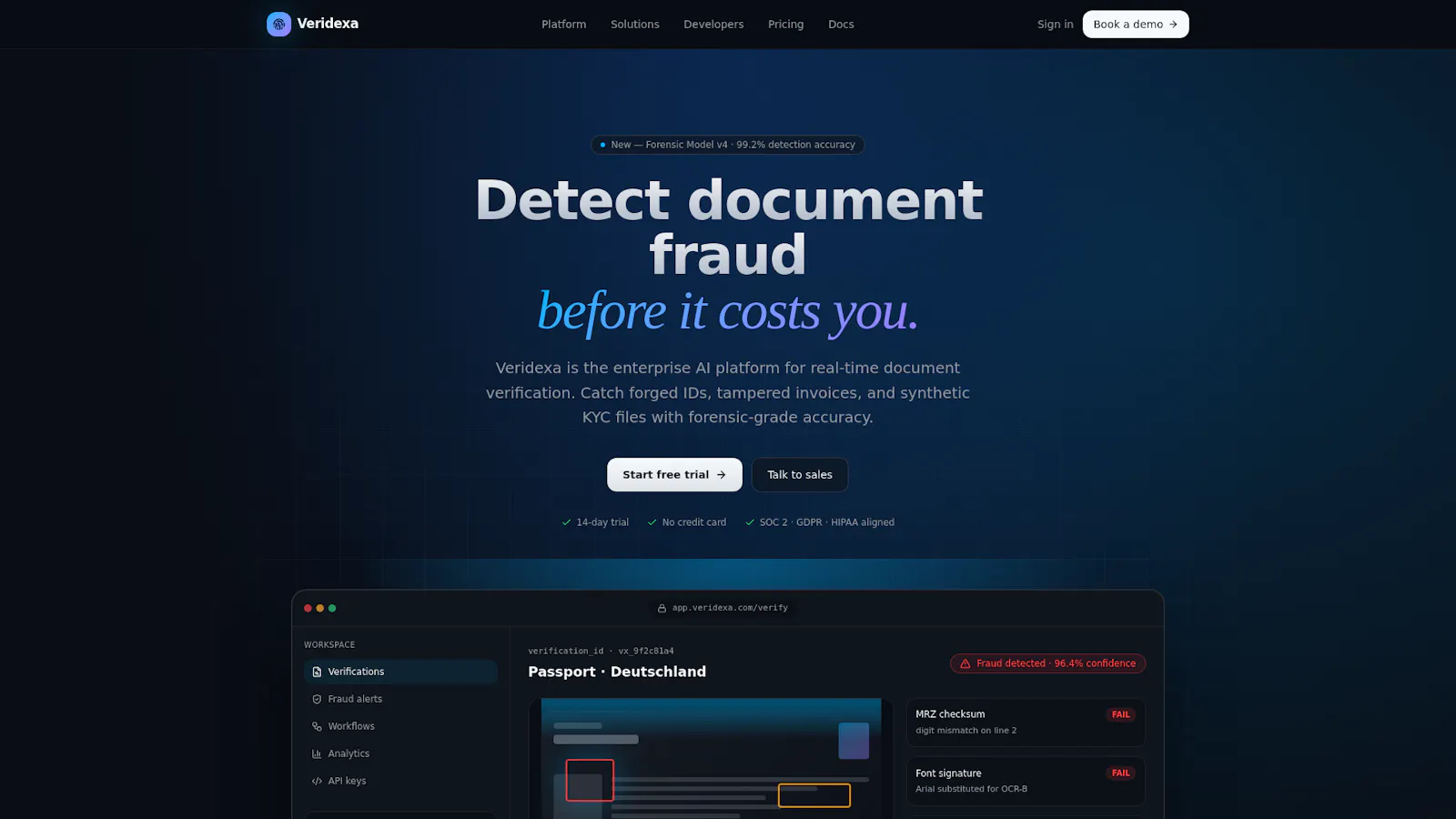 Veridexa screenshot 1