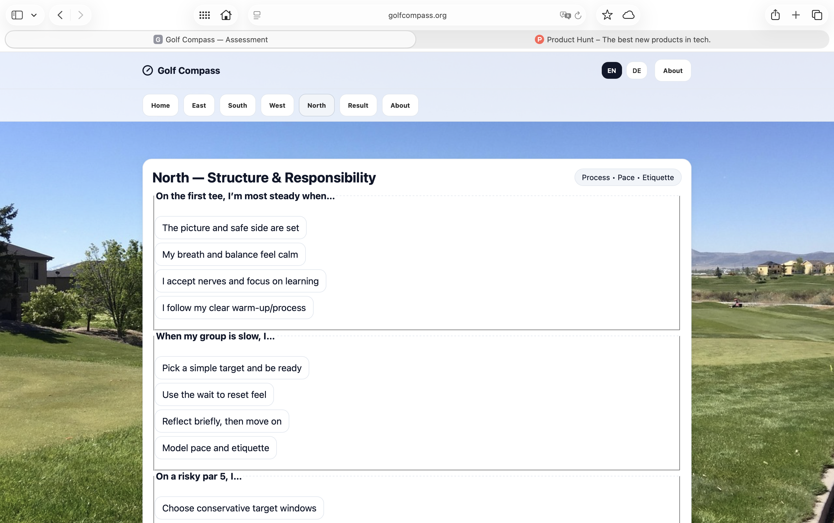 Golf Compass — Assessment - Screenshot 3 preview
