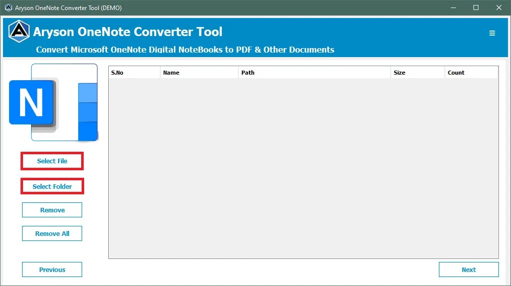Инструмент Aryson OneNote Converter media 2