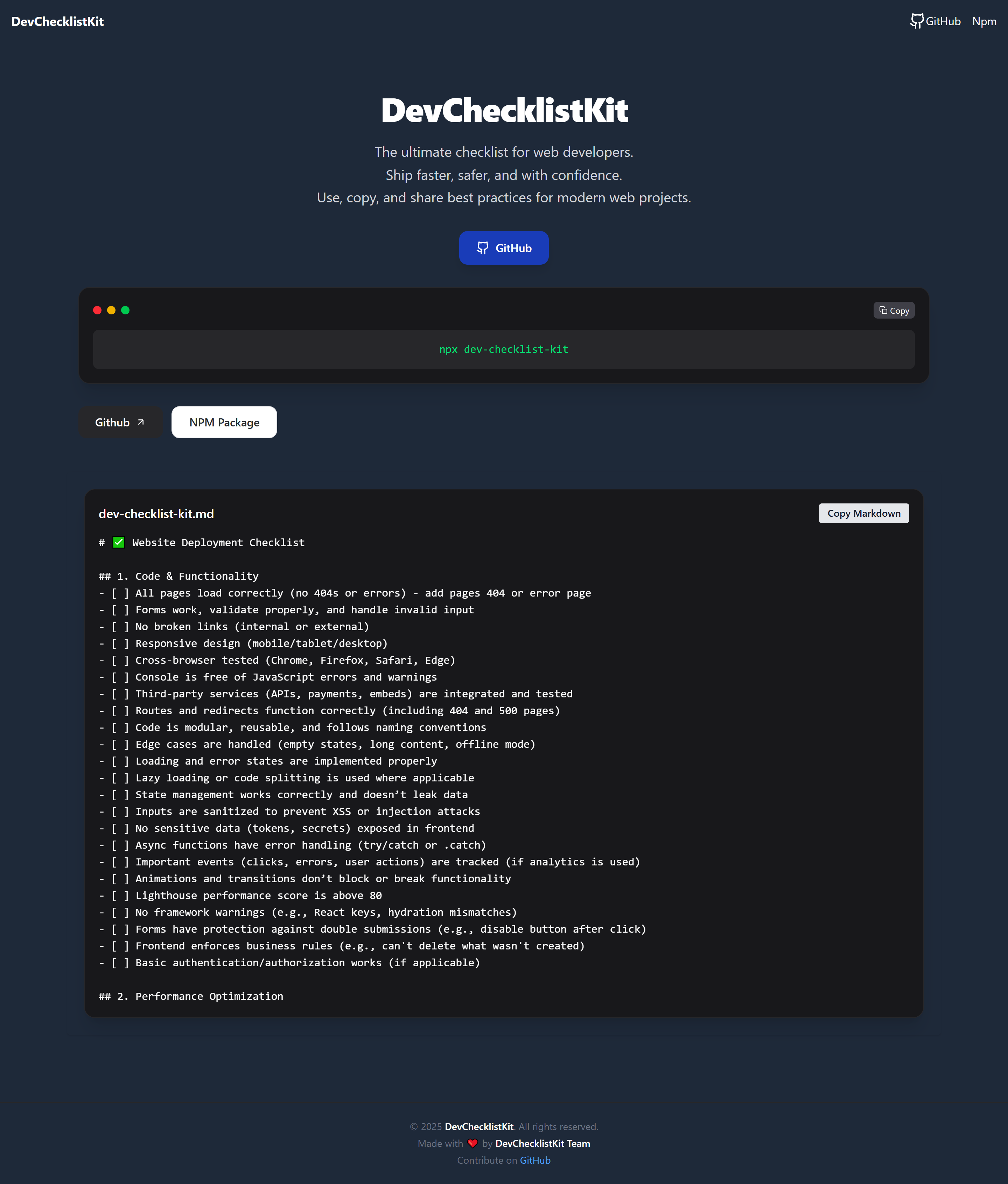 DevChecklistKit media 2