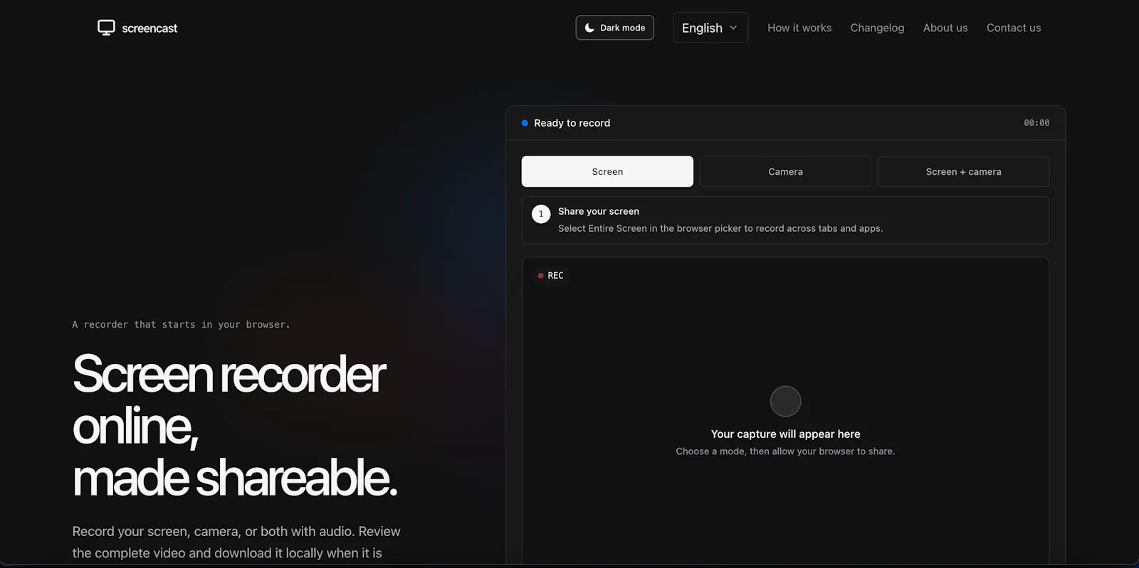 screencast screenshot 1