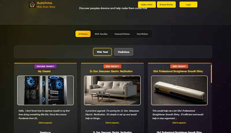 BuyMyWishes screenshot 3