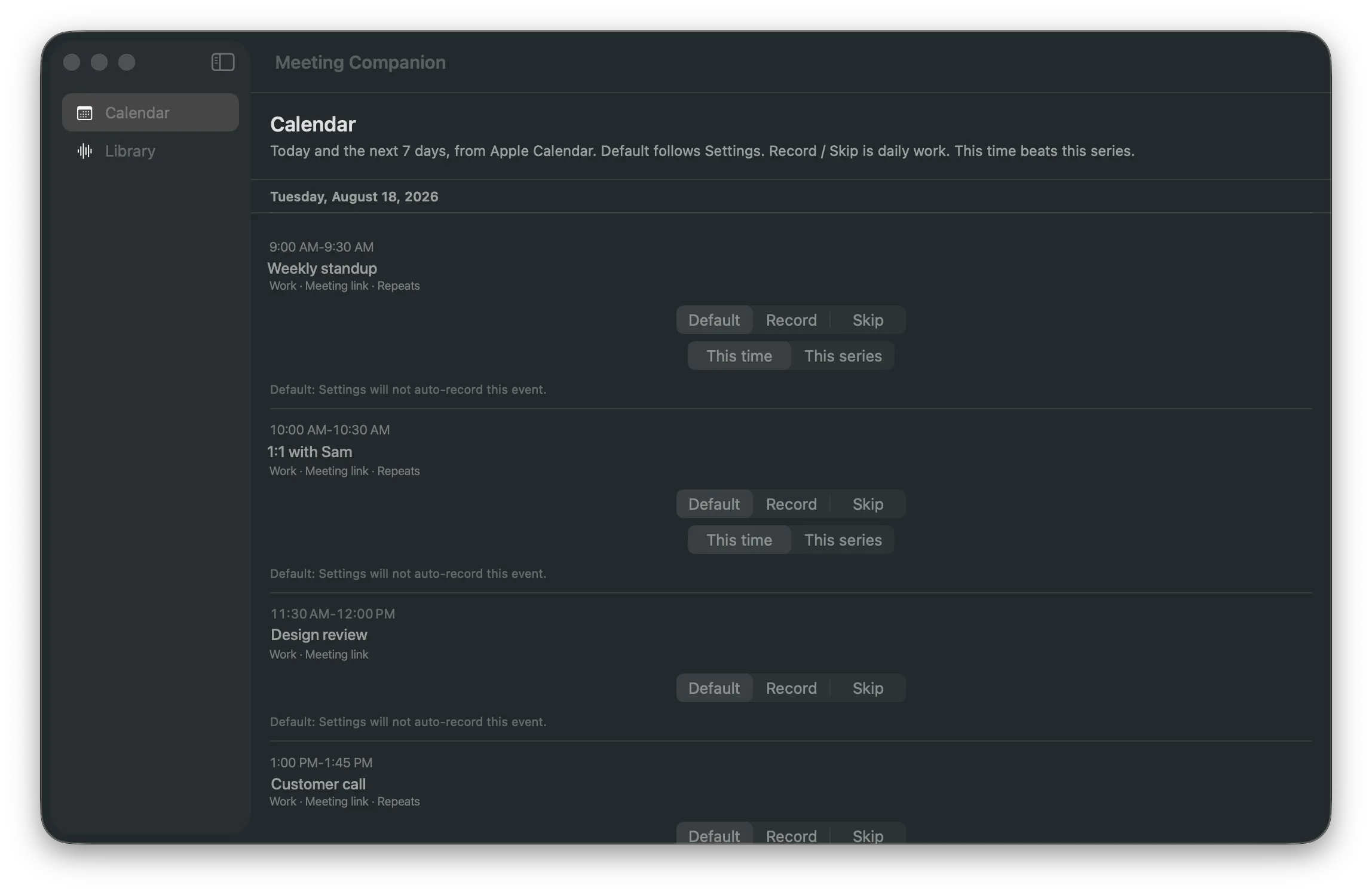Copper screenshot