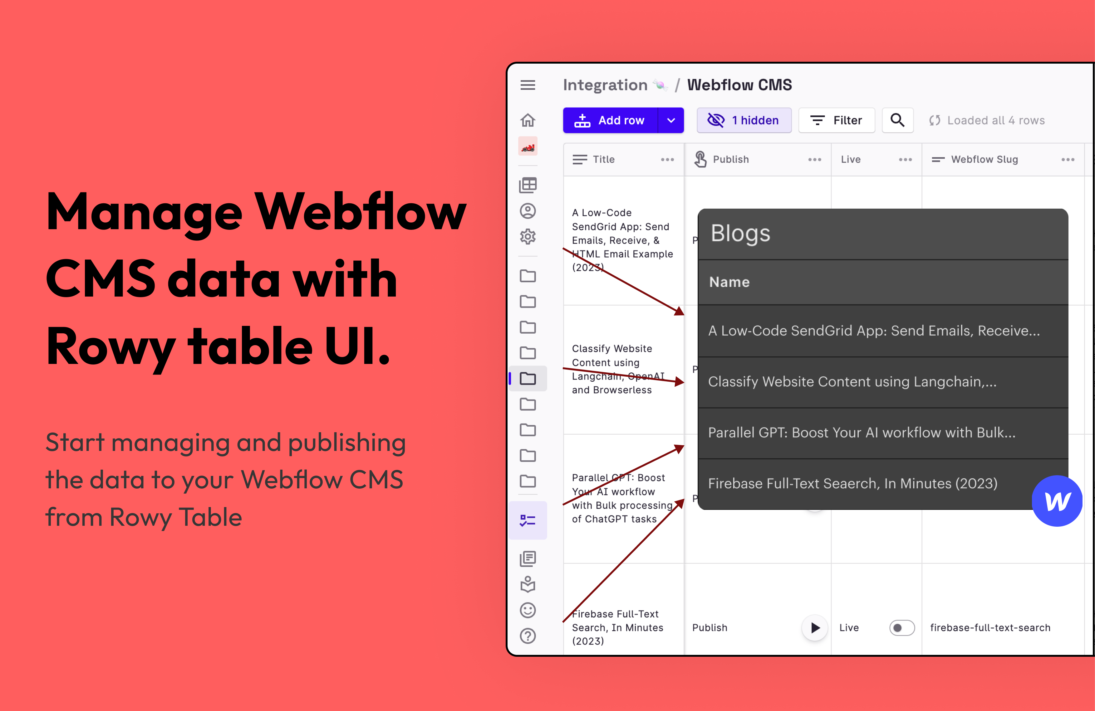 NoCodecms - UIのようなエアテーブルでWebFlow CMSを無料で管理するメディア7