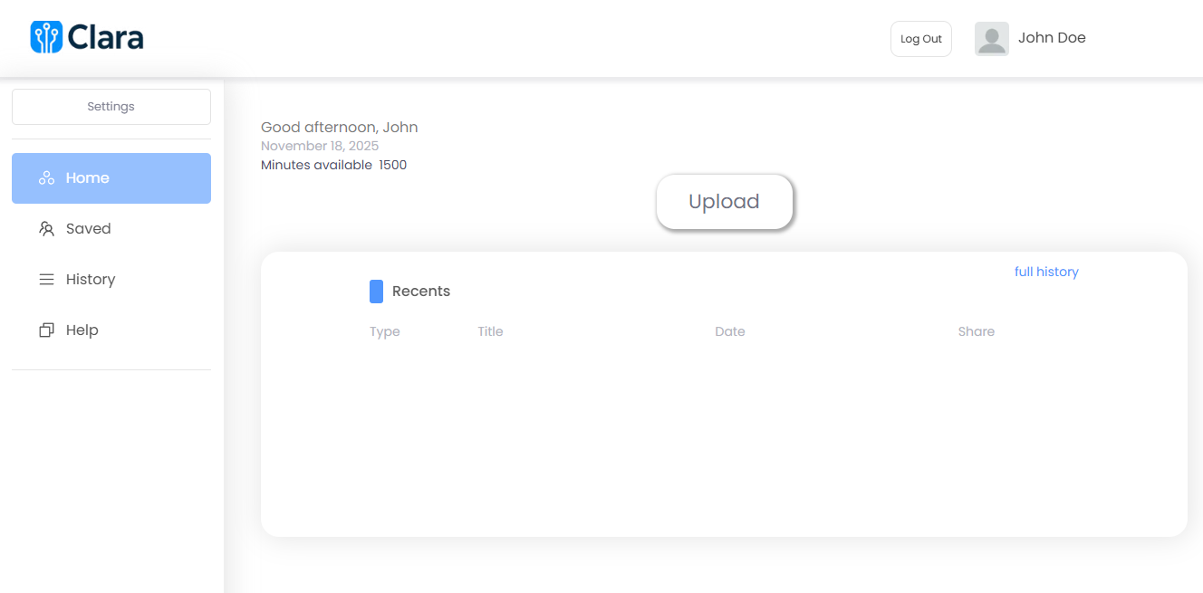 Clara – Meeting Summarizer - Screenshot 2 showing product features and functionality