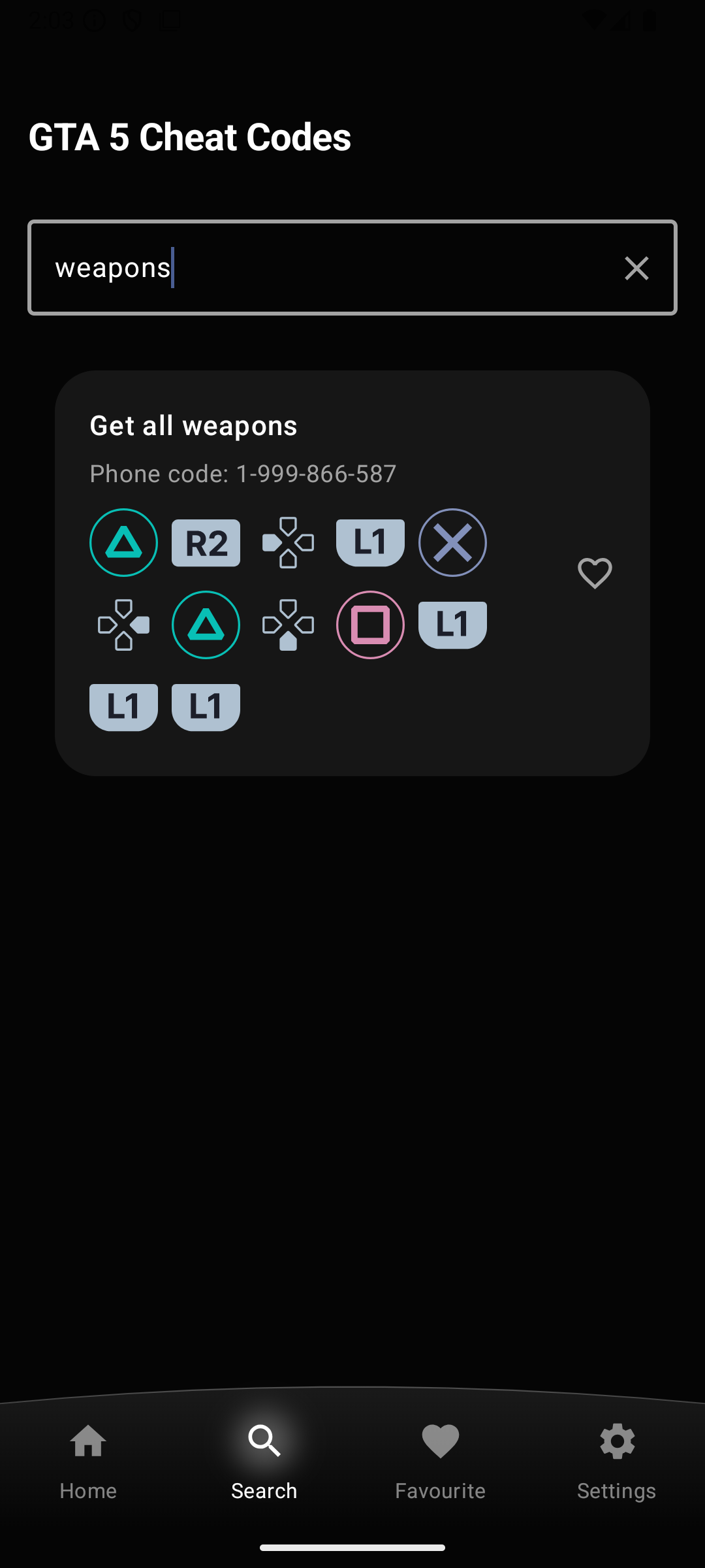 GTA Cheat Codes Ultimate App for Android gallery image