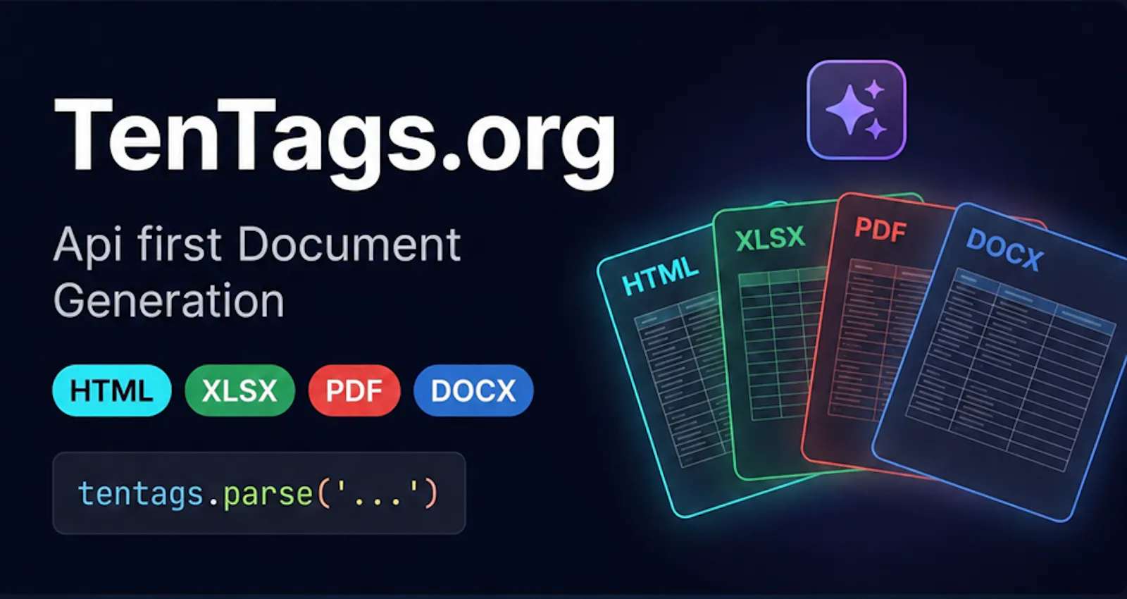 TenTags API & AI generate screenshot 2