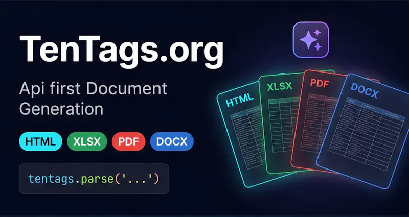 TenTags API & AI generate screenshot 2