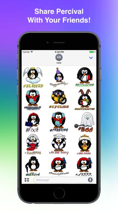 Percival The Penguin Stickers Pack gallery image