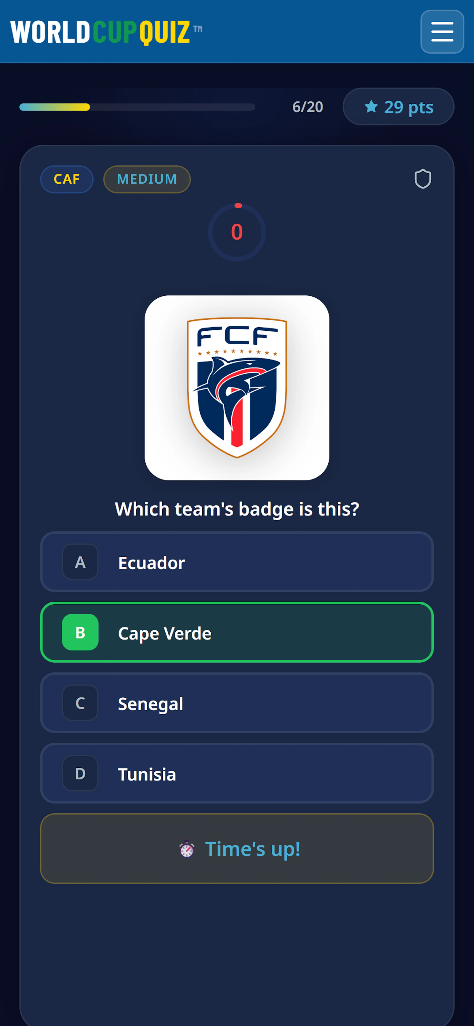 WorldCupQuiz screenshot 4