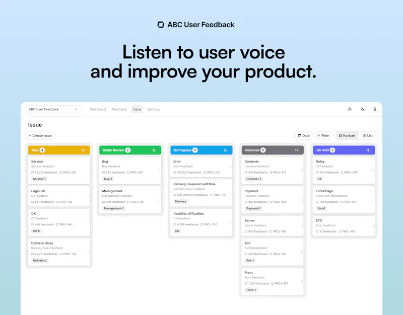 ABC User Feedback screenshot 4