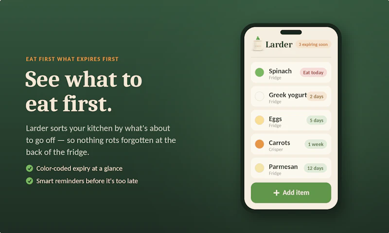 Larder screenshot 1