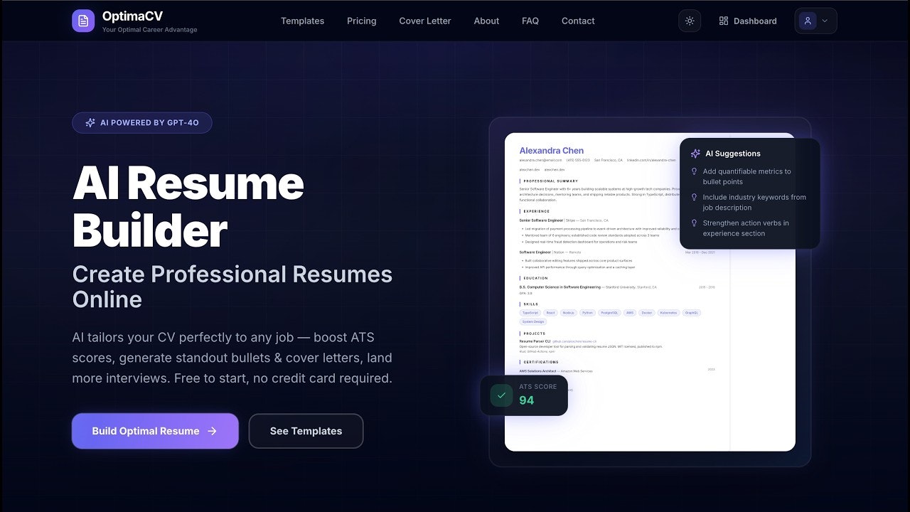 OptimaCV gallery image