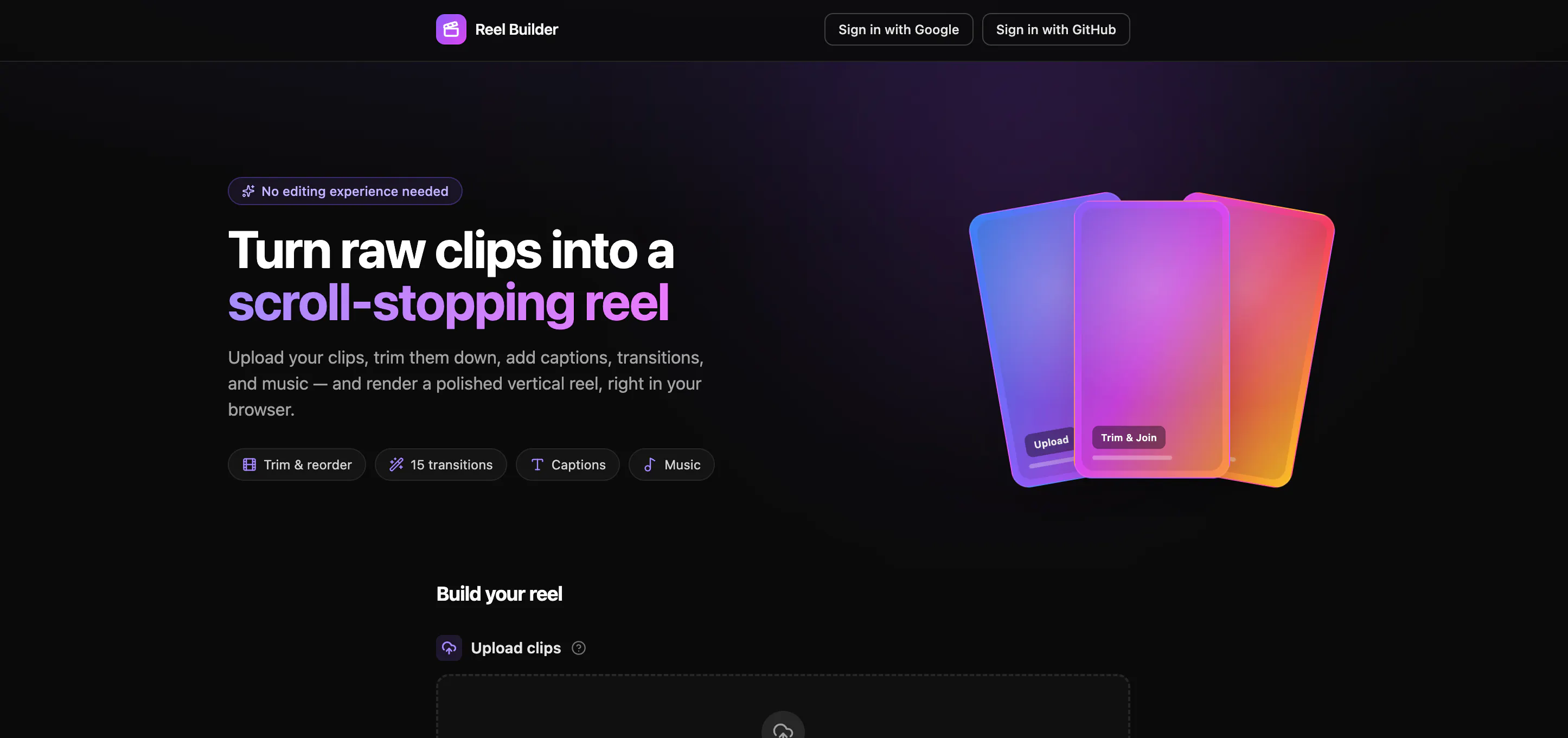 Reel Builder gallery image