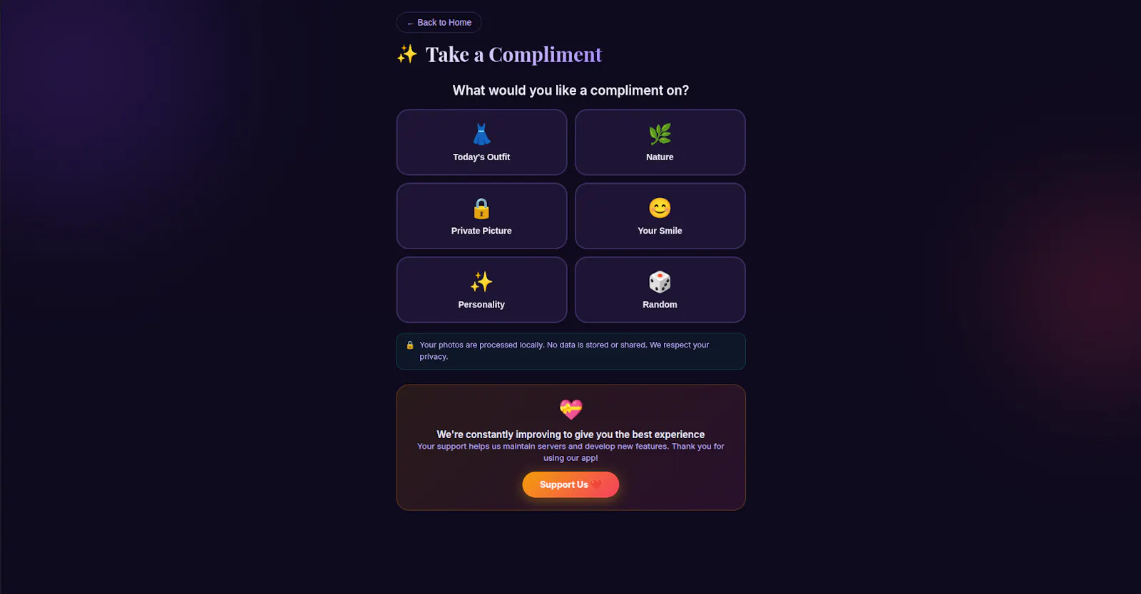 Compliment App screenshot 3