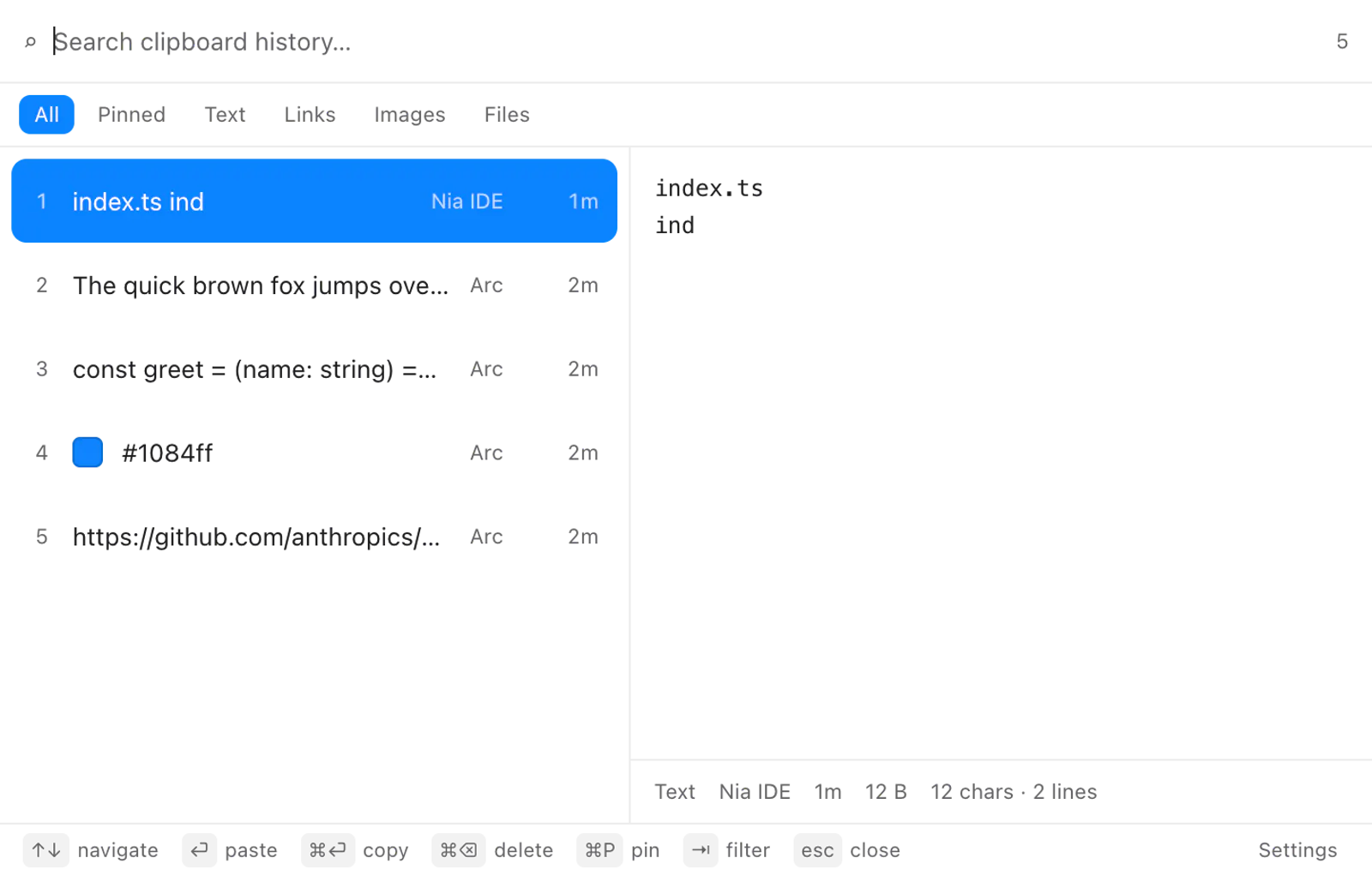 ClipStack screenshot 2
