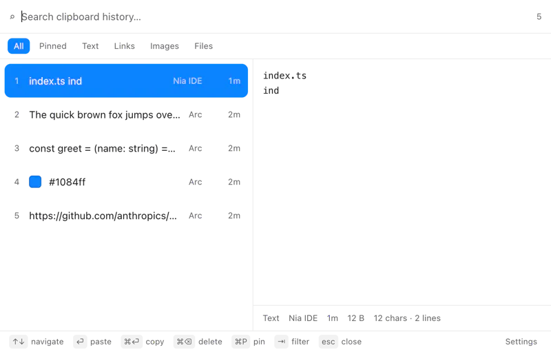 ClipStack screenshot 2