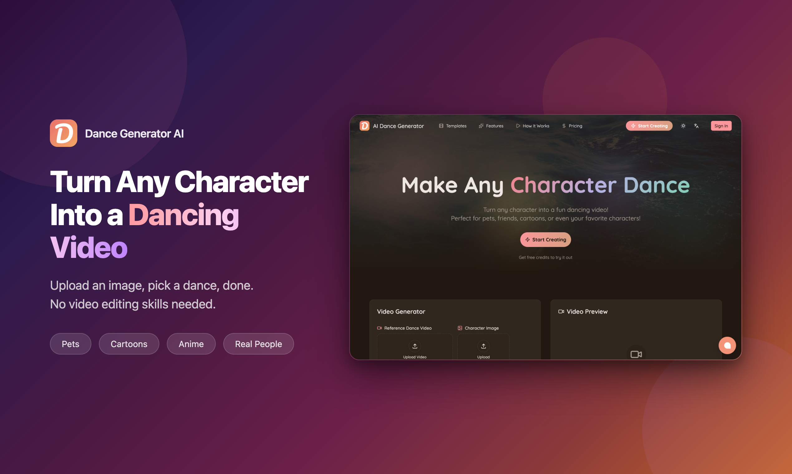 Dance Generator AI gallery image