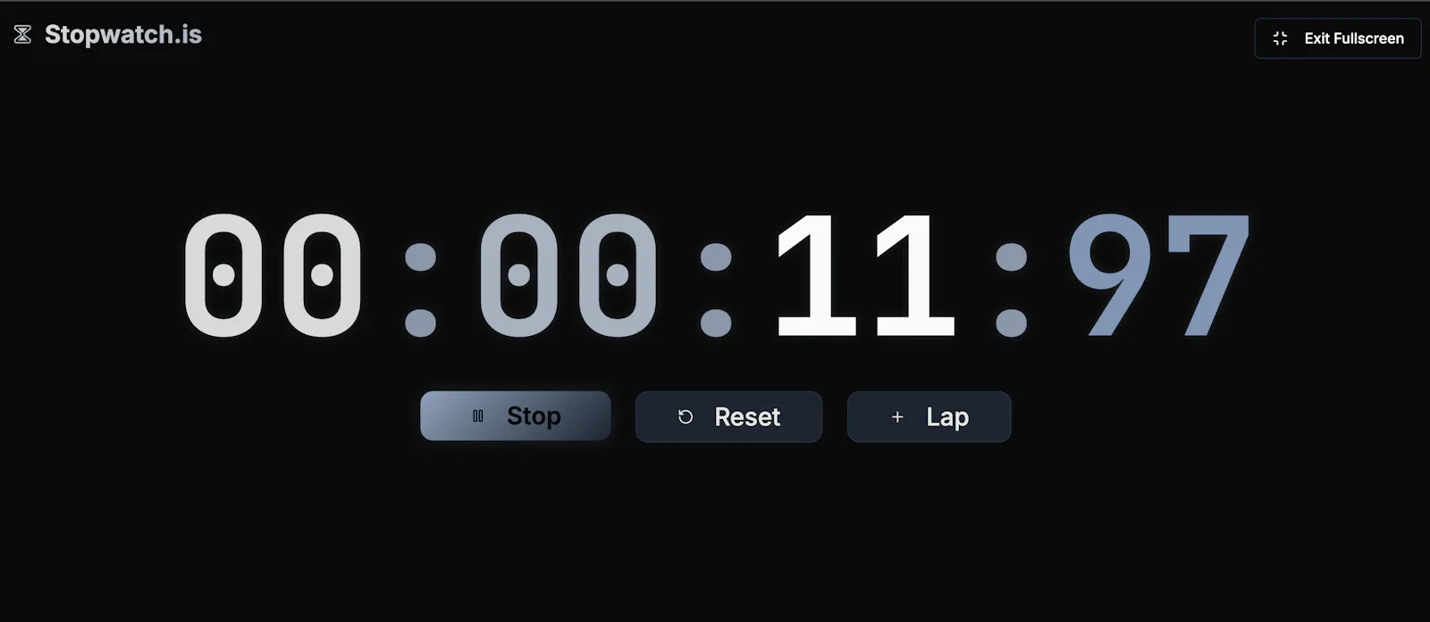 Stopwatch.is screenshot 3