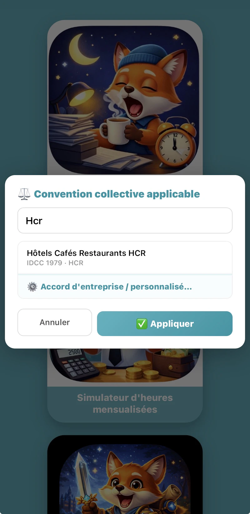 simulateur heures sup France screenshot 6