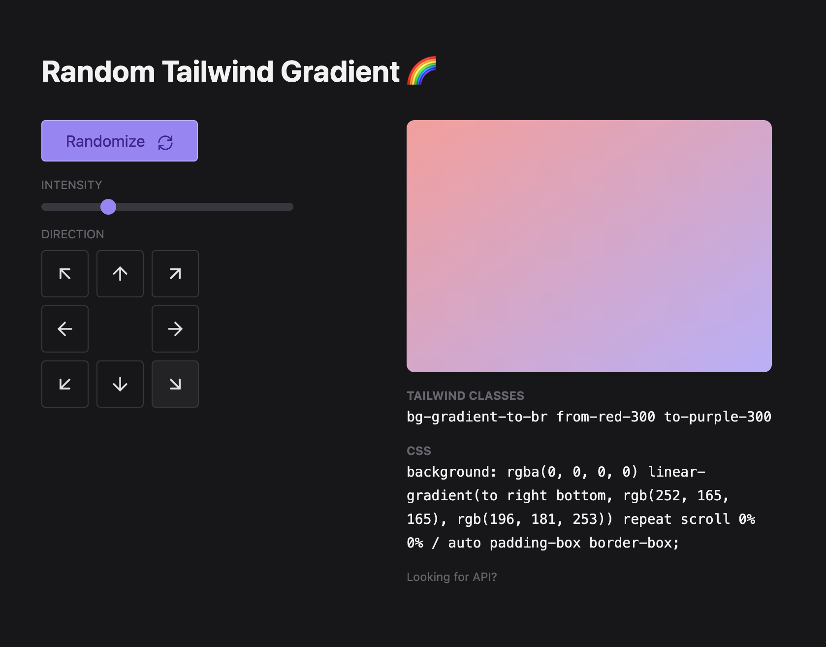 Random Tailwind Gradient gallery image