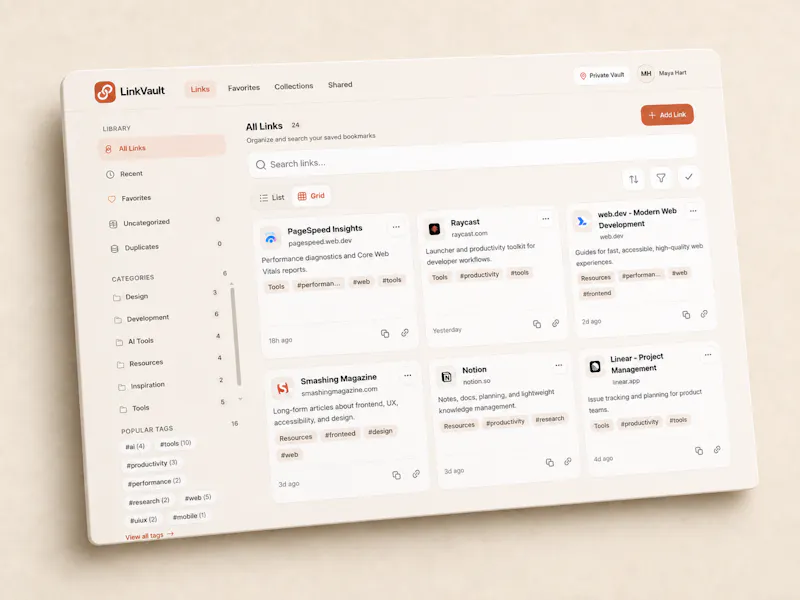LinkVault screenshot 2