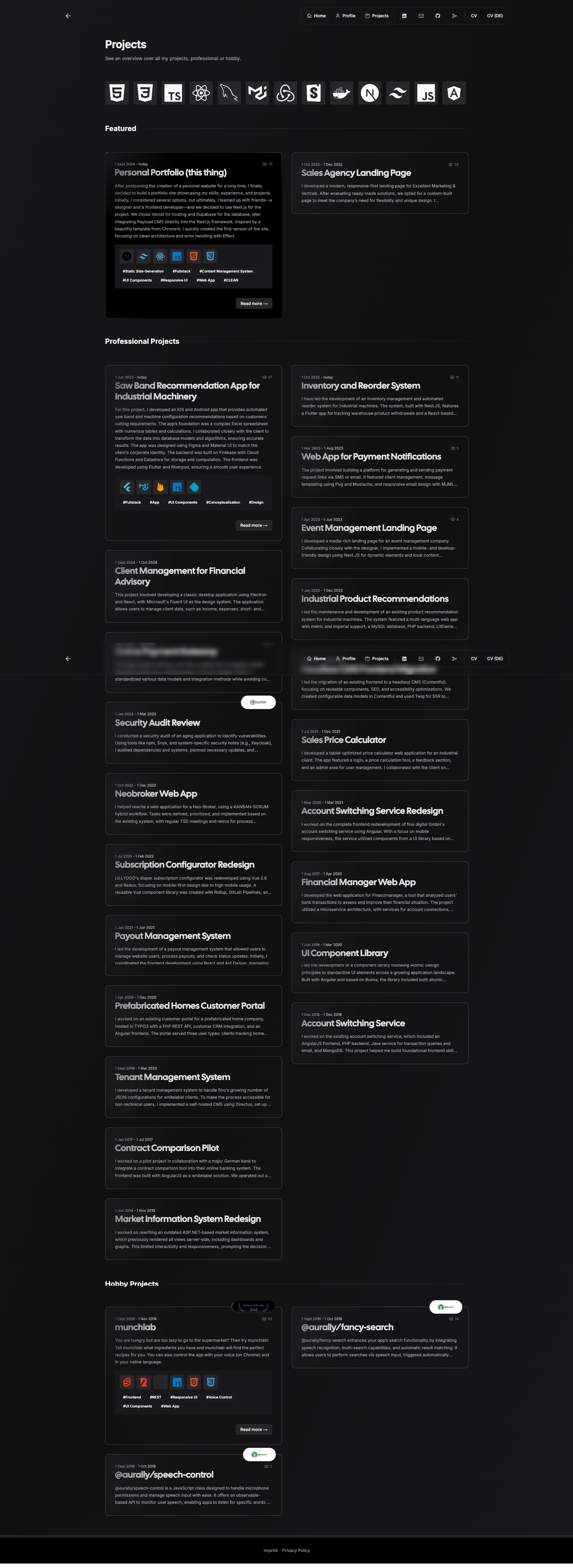 Fantastico modello di portfolio media 5