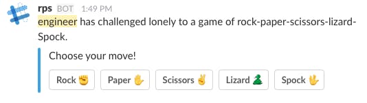 Rock Paper Scissors for Slack gallery image