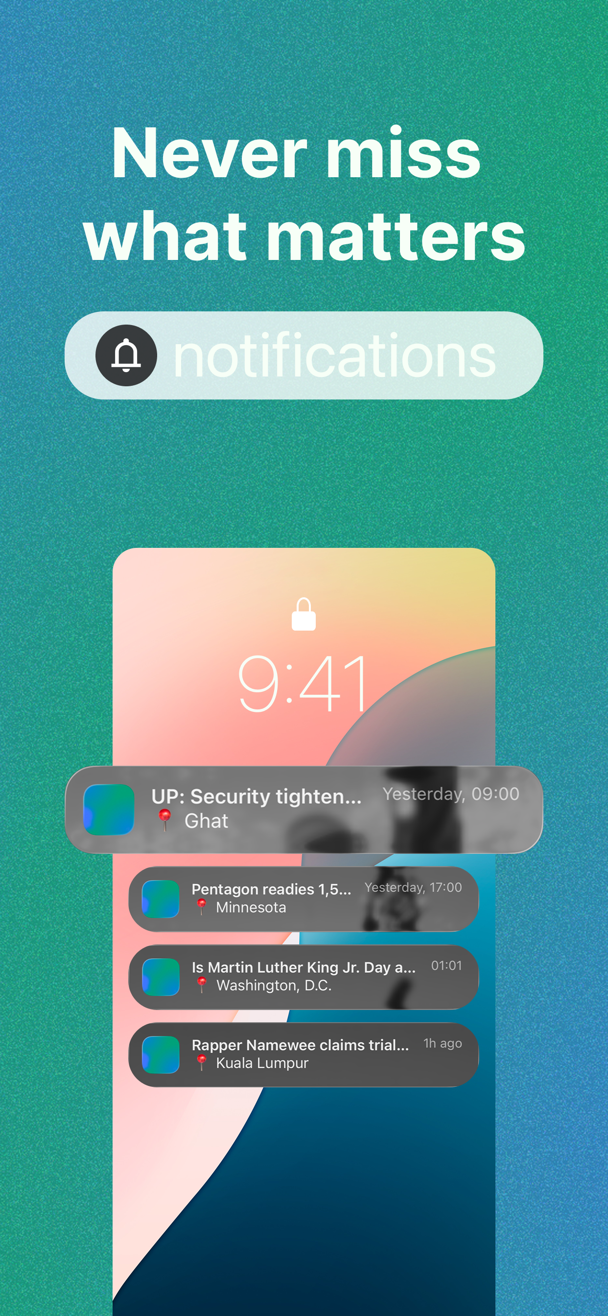 Unbiased world news on a map, just facts gallery image